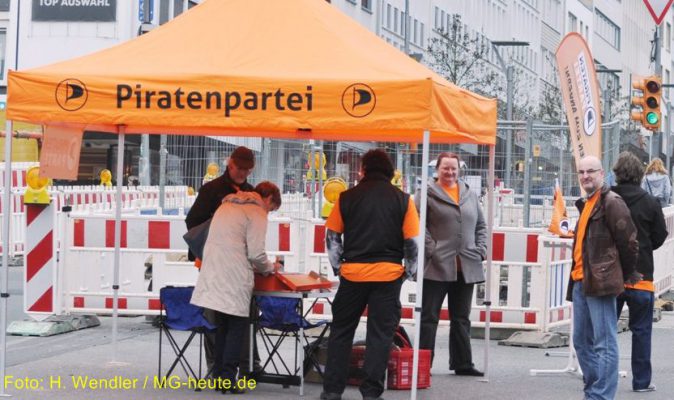 Piraten Partei: 100 benötigte Unterstützungsunterschriften sind sicher kein Problem