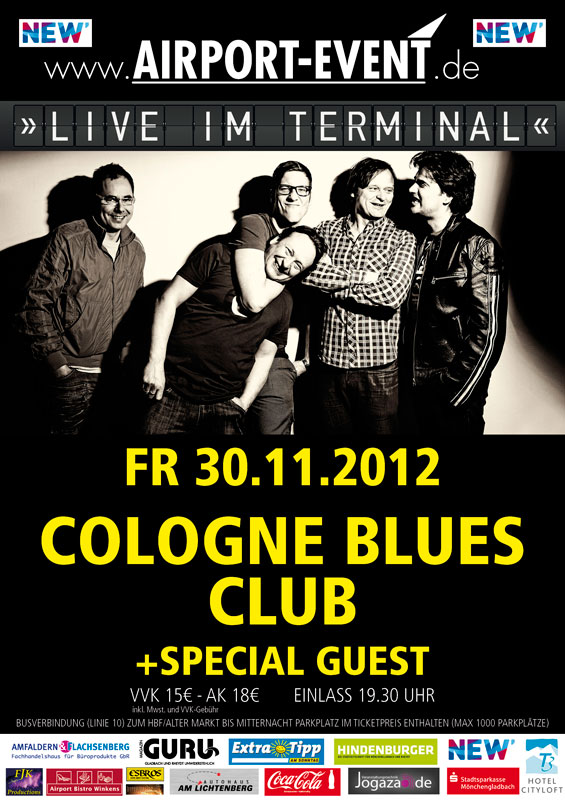 Cologne Blues Club – „Live im Terminal“ – Airport Mönchengladbach
