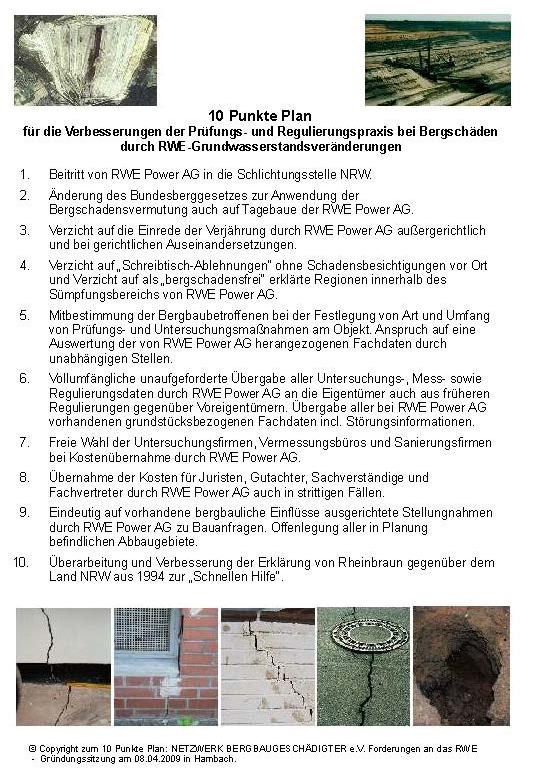 Netzwerk Bergbaugeschädigter veranstaltet „2. Bürgerforum Bergschäden“