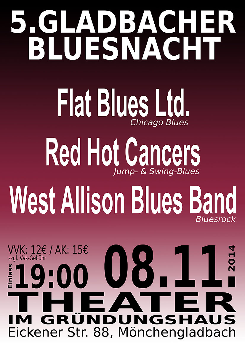 Die Gladbacher Bluesnacht feierte in diesem Jahr ein kleines Jubiläum
