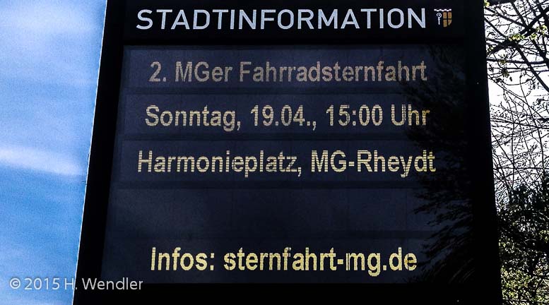 2. Mönchengladbacher Fahrradsternfahrt:  1100 Radlerinnen und Radler bei bestem Wetter auf Mönchengladbachs Straßen