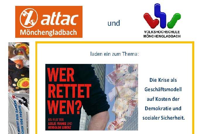 Wer rettet wen?  – Film mit anschließender Diskussion
