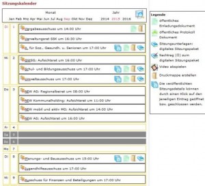 sitzungskalender