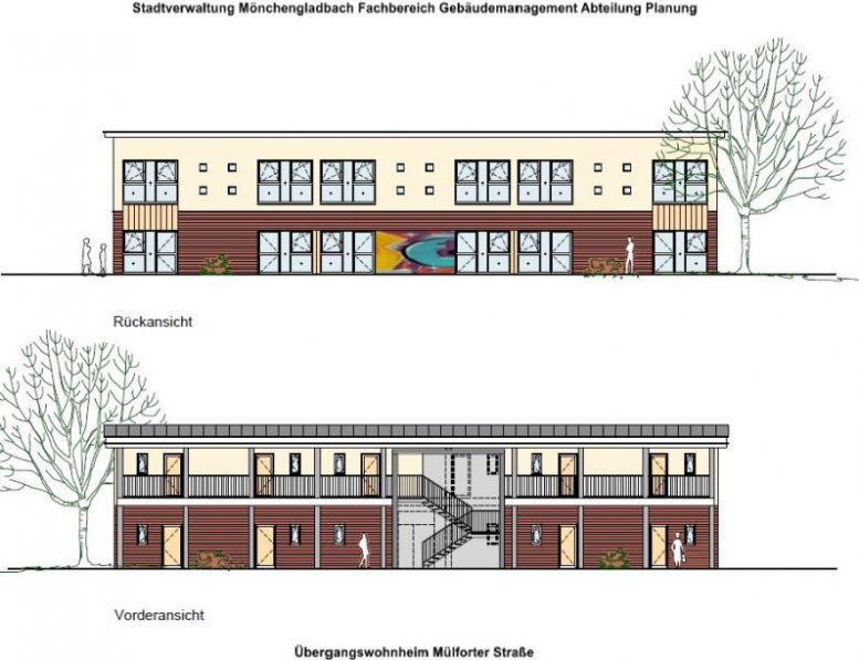 Übergangswohnheim  an der Mülforter Straße geplant