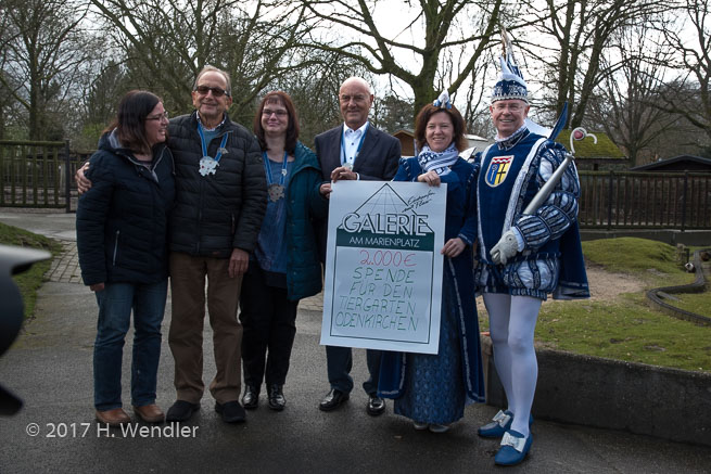 2.000 Euro-Spende für den Tiergarten Odenkirchen
