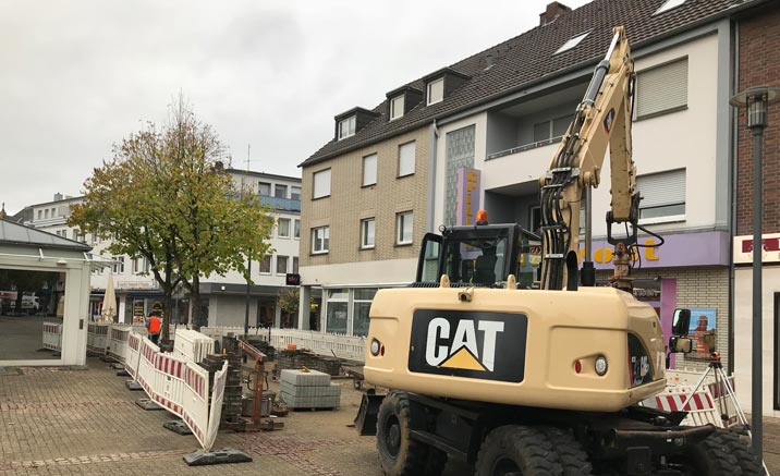 Schon wieder: Baumaßnahmen auf dem Konstantinplatz