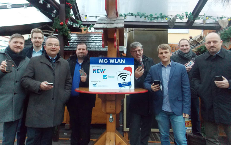 Freies WLAN auf den Weihnachtsmärkten in MG und Rheydt Die WFMG sammelt anonym Informationen zu Besucherfrequenzen usw.