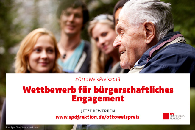 Für Otto-Wels-Preis 2018 bewerben!