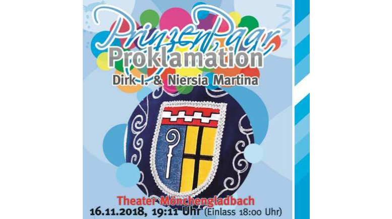 Prinzenpaarproklamation im Theater MG-Rheydt