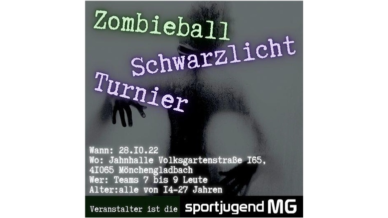Zombieball-Schwarzlicht-Turnier