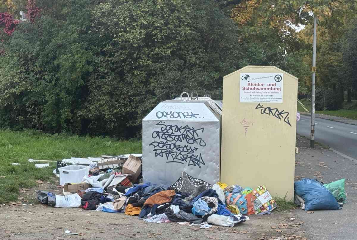 mags-Mülldetektive observieren Containerstandort