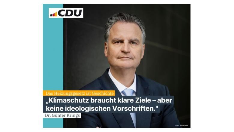 Heizungsgesetz abgeschafft: Mehr Vernunft, mehr Planbarkeit, mehr Akzeptanz ?