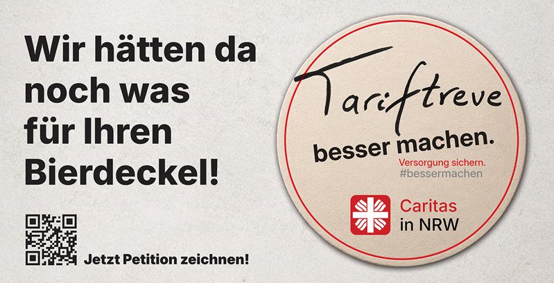 Caritas kritisiert Pläne zur Pflege-Reform und bittet um Unterstützung einer Petition